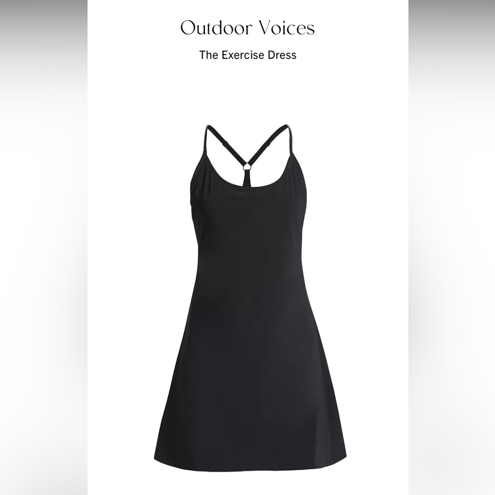 Outdoor voices black exercise dress